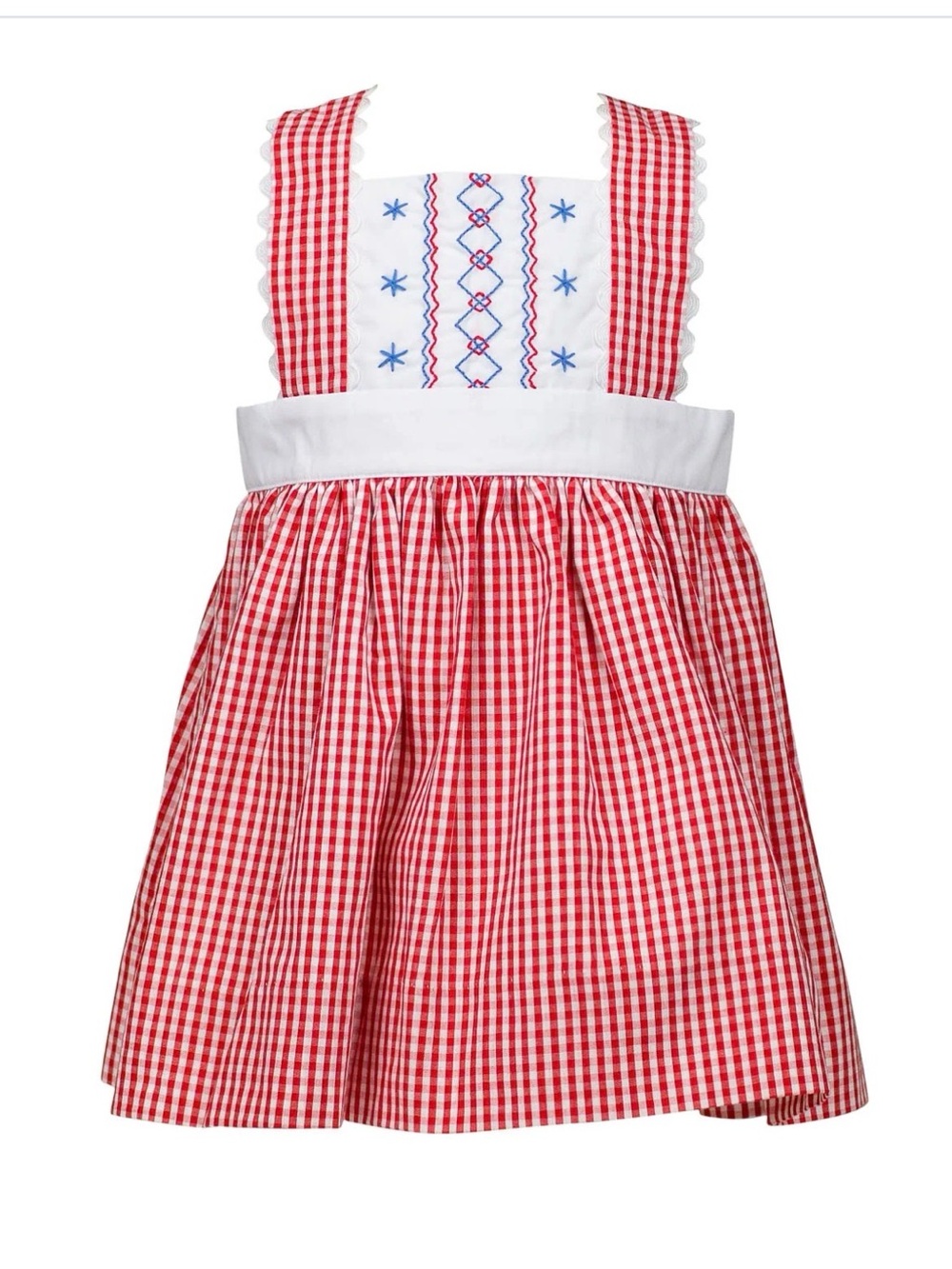 NWT Proper Peony Girls Liberty Patriotic Dress - Red Gingham 2T